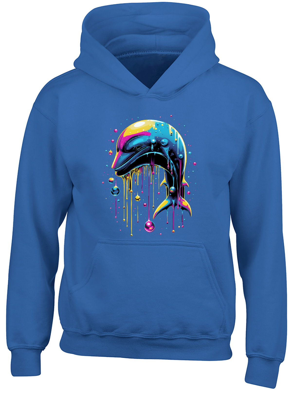 Diving Dolphin Kids Hoodie Marine Drip Intelligent Mammal Boys